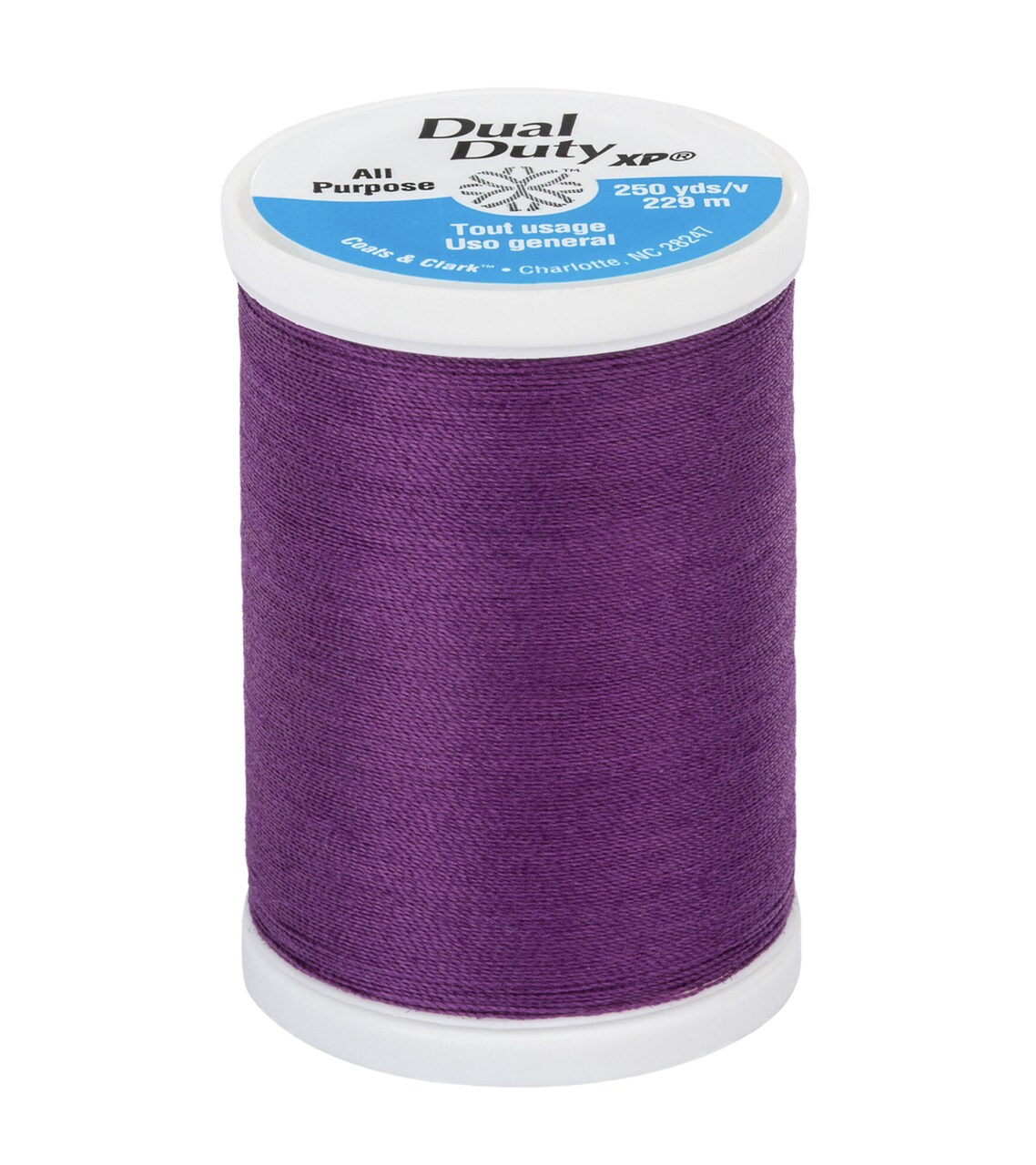 250 yards -- Dual Duty XP -- All Purpose Sewing Thread -- Ultra Violet Color -- Ref. S910-3390 by Coats & Clark®